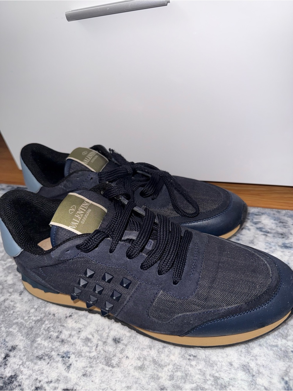 Valentino Rockrunner Stud Sneakers